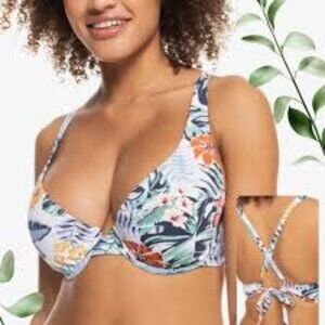 Roxy Beach Classics Underwire Floral Bikini Set Size Med EUC